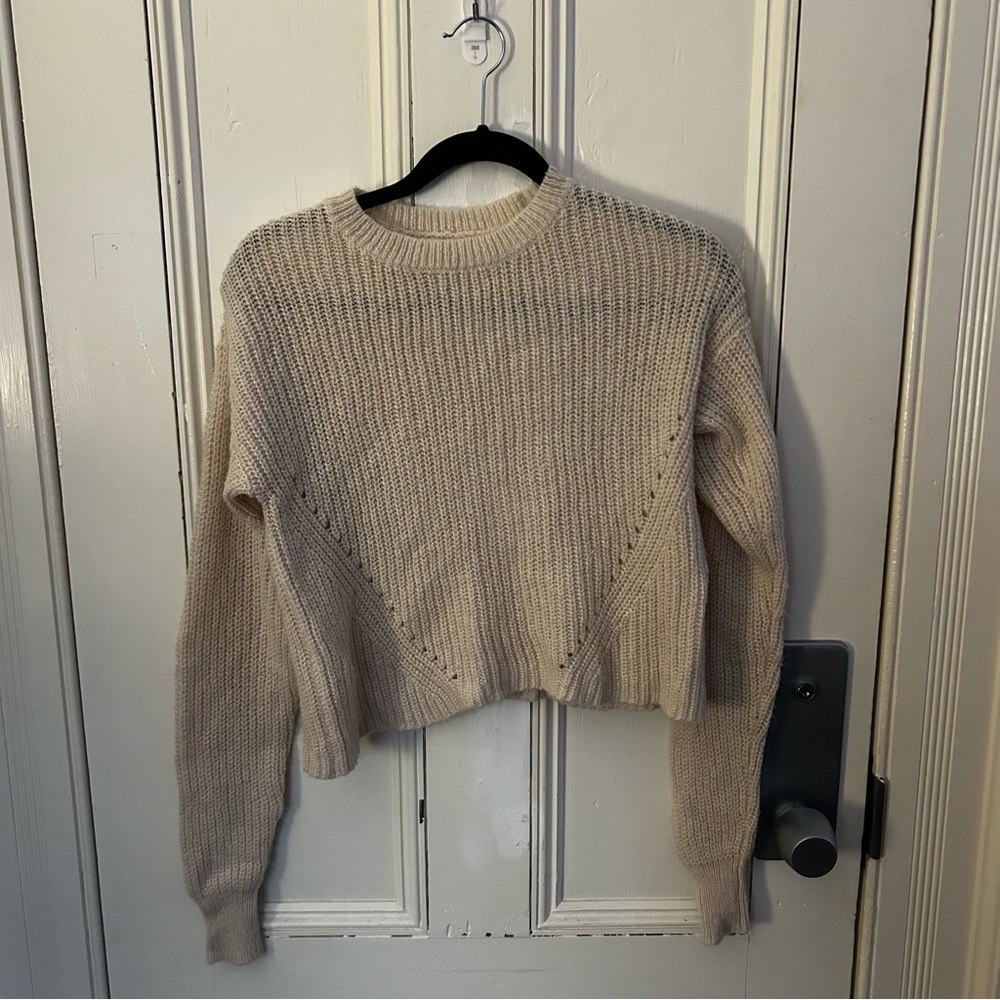 Cream Over Sweater